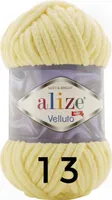 Alize Velluto, 100g/68m 13 light yellow