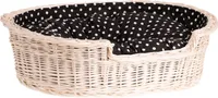 Hundekorb aus Weide oval mit einem Kissen 85X67 H21 CM