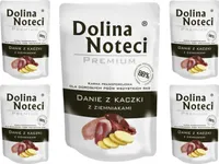 Dolina Noteci Premium - Entengericht mit Kartoffeln - Glutenfrei Nassfutter für Hunde 300g (5-er pack)