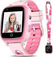 4G Smartwatch Kinder mit GPS und Telefonfunktion, IP68 Wasserdichter, Fitness Aktivitäts Tracker, 1.3" HD Touchscreen Zoll, Videoanrufen, Schulmodus