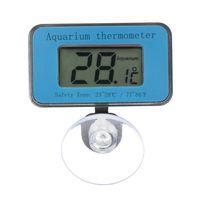 Digital LCD Aquarium Thermometer mit Saugnapf Wasserdicht Mini Indoor Aquarium Thermometer Temperaturmessung Display Aquarium Zubehör