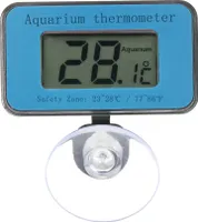 Digitální LCD teploměr do akvária s přísavkou Vodotěsný mini vnitřní teploměr do akvária Displej pro měření teploty Akvarijní příslušenství