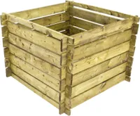 Komposter 100 x 100 x 65 cm, grün, Holzkomposter Stecksystem