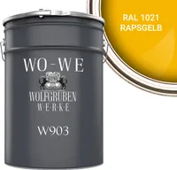 Heizkörperlack Heizungsfarbe Heizkörperfarbe W903 Rapsgelb RAL 1021 - 2,5L