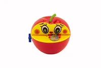 Red Apple Treasure Box mit Wurm auf Schlüssel aus Kunststoff