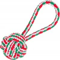 HappyPet - Weihnachten Hundespielzeug, Hundespielzeug Seil mit Ball, Hundespielzeug zum Zerren, langlebiges Hundespielzeug