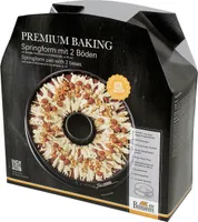BIRKMANN Springform, Ø 26 x H 9 cm, zwei Böden, Auslaufschutz, Marken-Antihaftbeschichtung, PFOA- fre