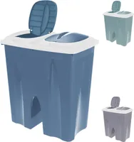 Mülltrennsystem Mülleimer Duo Mülleimer Wertstofftrenner 2x25 Liter