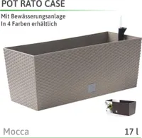 NABBI Samozavlažovací plastový kvetináč DRTC500 50 cm - mocca