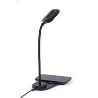 Gembird - Gembird Black Wireless Charger Schreibtischlampe