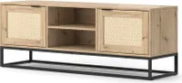 Vicco Lowboard Natal, 140 x 52 cm mit 2 Türen, Eiche