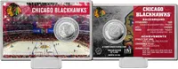 NHL Team History Silver Coin Card - Chicago Blackhawks