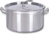 HOOZ Gastronomie Kochtopf Suppentopf - 30 bis 100 Liter Edelstahl Kochtöpfe - ideal geeignet für ALLE Herdarten & große Küchen - Gastro Topfset (40 L)