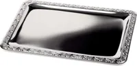 APS Tablett "SCHÖNER ESSEN" (B)350 x (T)240 mm silber