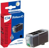 Pelikan wiederbefüllte Tinte 4103239 ersetzt Canon PGI-520BK schwarz