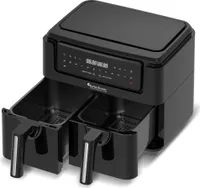 Heißluftfritteuse XXL doppel Airfryer 1750W 7,6L 2x 3,8L Kammer 12 Programme digitale