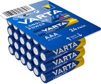 Varta AAA, LR03, 1.5V, Alkali, Zylindrische, 1,5V, 4,45 cm, 1,05 cm, 24 Batterien