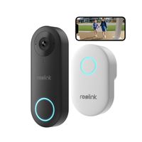 Reolink Video Doorbell Kamera Außenbereich WLAN Version 5MP Personenerkennung 2,4/5 GHz WiFi kabelgebundene mit Chime