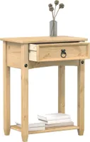 vidaXL Konsola   55x35x73 cm z litego drewna sosnowego