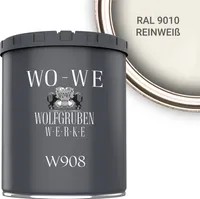 Metallschutzlack 4in1 Metalllack Metallfarbe Metallschutzfarbe W908 Reinweiß - 750ml