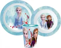 Disney Die Eiskönigin Elsa Kinder Geschirr-Set 3 teilig Becher Teller Schüssel