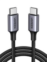 UGREEN USB-Kabel, USB-C, (200 cm), USB-C auf USB-C Kabel, 60W Power Delivery Ladekabel, Nylonummantelung