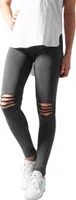 Urban Classics Ladies - Legginsy do kolan w kolorze grafitowym - XL