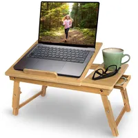 Goliving Laptoptisch - Höhenverstellbar bis 39 cm - Ergonomisch & Klappbar - Bett- & Sofatisch