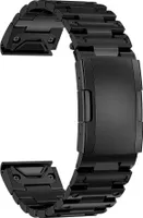 INF Titánový remienok na hodinky Garmin čierna 22 mm