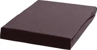 Spannbettlaken - Dunkelbraun - Baumwolle - 100 x 200 cm