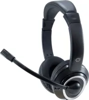 CONCEPTRONIC Headset Klinke 2m Kabel,Mikro,int.Bed.Stereo sw