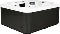 HOME DELUXE - Outdoor Whirlpool - SEA STAR PURE - Maße 180 x 160 x 79 cm - Inkl. Heizung, 19 Massagedüsen und 15 Lichtquellen I Außen Whirlpool Spa für 4 Personen