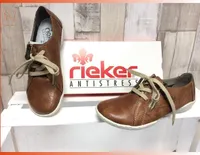 Rieker Damen Schnürschuh braun