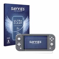 6x Savvies Schutzfolie für Nintendo Switch Lite Folie Klar