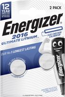 Energizer Knopfzelle CR 2016 Ultimate Lithium, 3 V, 2er Pack
