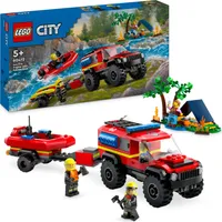 LEGO® 60412 Straż pożarna - terenowy wóz strażacki z łodzią ratunkową (301 elementów)