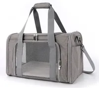 Mofut Tragetasche für Katze Hund, Hundetransportbox 44 x 28 x 28 cm, Stoff Transportbox für Hunde, Haustiertasche