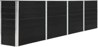 vidaXL Zvýšená postel 320 x 40 x 77 cm Pozinkovaná ocel Antracitová