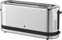 WMF Küchenminis Toaster Langschlitz mit Brötchenaufsatz, 900 W, XXL Toastscheiben, 7 Bräunungsstufen, Bagel-Funktion, Toaster edelstahl matt