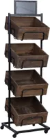 WANDERLUST DECO Regale aus Holz und Metall 50x48x168h cm