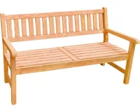 Zahradní lavice dřevěná RADOST 120 x 53 x 92 cm kaštan