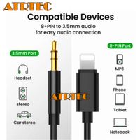 AUX Kabel 3,5mm Klinke Stecker für iPhone 6/7/8/X/XR/XS/11/12/13 Audio Adapter