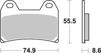 Klocki hamulcowe SBS 706HF Street Ceramic do BMW F R GT, KTM Super Adventure 50 - 1400 cc