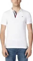 Pánska biela polokošeľa Tommy Jeans Pure Organic Slim Fit Polo YBR White XXL