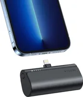 Veger, Mini Powerbank 5000mAh Lightning Power Delivery 20W, Schwarz
