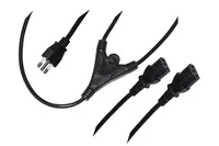 LINK LKITX2 napájecí kabel černý 1,7 m 2 x C13 spojka
