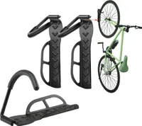 3 x Fahrrad Wandhalterung schwarz | Fahrradhalter für die Garage | Wandhaken aus Stahl für Fahrräder | platzsparende Fahrradaufhängung [Wand Montage] | Kinderfahrrad Aufbewahrungshaken | Fahrradhaken #1
