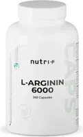 nutri+ vegane L-Arginin Base Kapseln, 360 Kapseln Dose