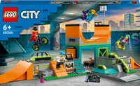 LEGO 60364 City Skaterpark, Spielzeug für Kinder ab 6 Jahren, mit BMX-Rad, Skateboard, Scooter, Inline-Skates und 4 Skater-Minifiguren zum Ausführen von Stunts, 2023 Set