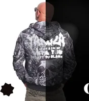 Męska wiatrówka Yakuza Failure Windbreaker, Black Rflx, XXL